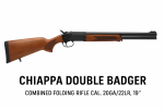 Chiappa Double Badger Combined Folding Rifle кал. 20GA / .22LR, 19″